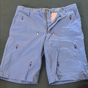 Vineyard Vines Light Blue Embroidered Surfboard Shorts